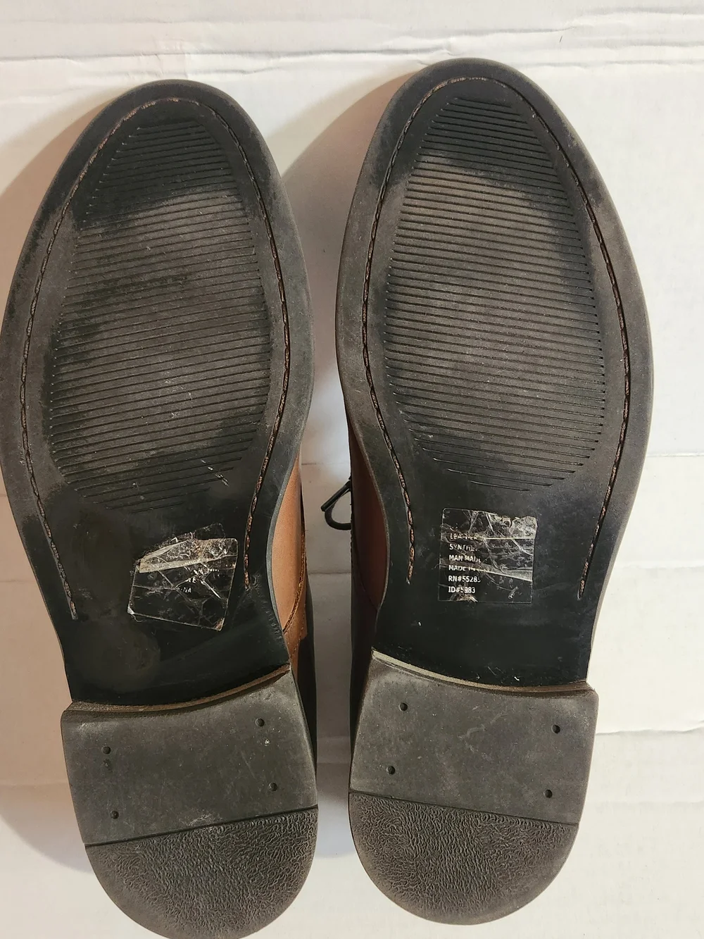 Express Brown Leather Derby Shoes